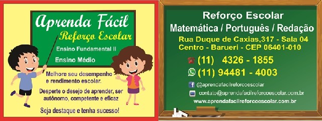 Foto 1 - Aulas de matemtica  /  portugus  /  redao