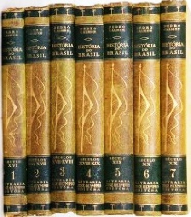 Foto 1 - Historia do Brasil 7 volumes Completo Pedro Calmon